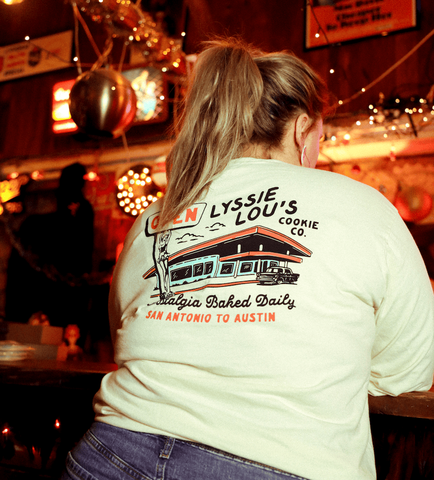 Vintage Diner Long Sleeve Tee