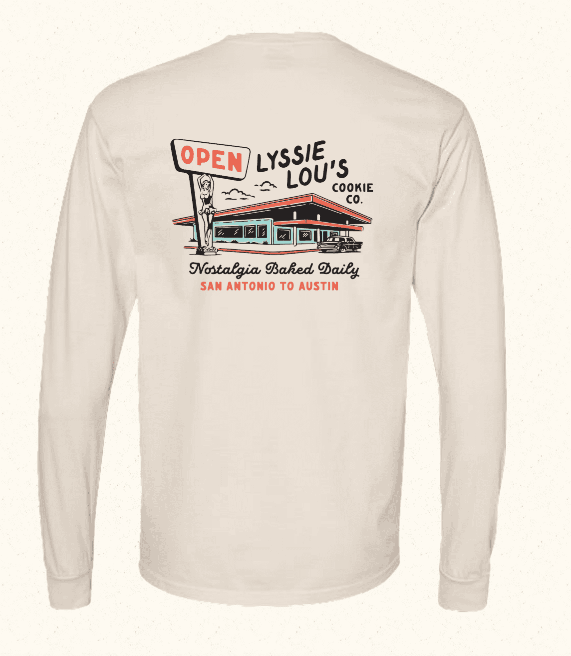 Vintage Diner Long Sleeve Tee